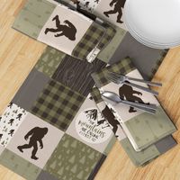 Big Foot//The Mountains are calling - Wholecloth Cheater Quilt