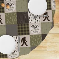 Big Foot//The Mountains are calling - Wholecloth Cheater Quilt