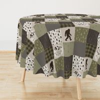 Big Foot//The Mountains are calling - Wholecloth Cheater Quilt