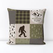 Big Foot//The Mountains are calling - Wholecloth Cheater Quilt