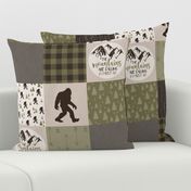 Big Foot//The Mountains are calling - Wholecloth Cheater Quilt