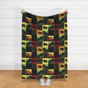 Serengeti Sunset Quilt - Color - African Safari Wildlife