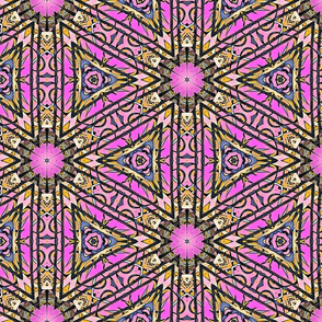 Pink & Yellow Emergent Triangulation