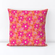 Franny Floralback  Pink & Orange