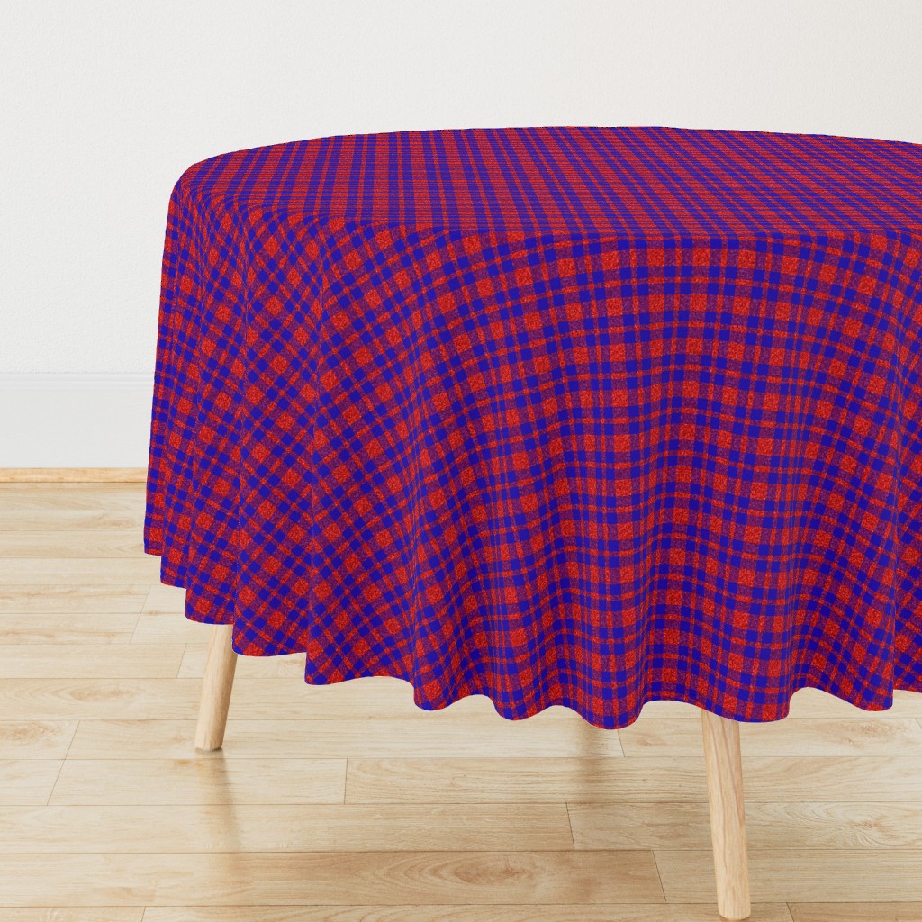 CSMC24 - Speckled Red, Purple and Royal Blue Plaid