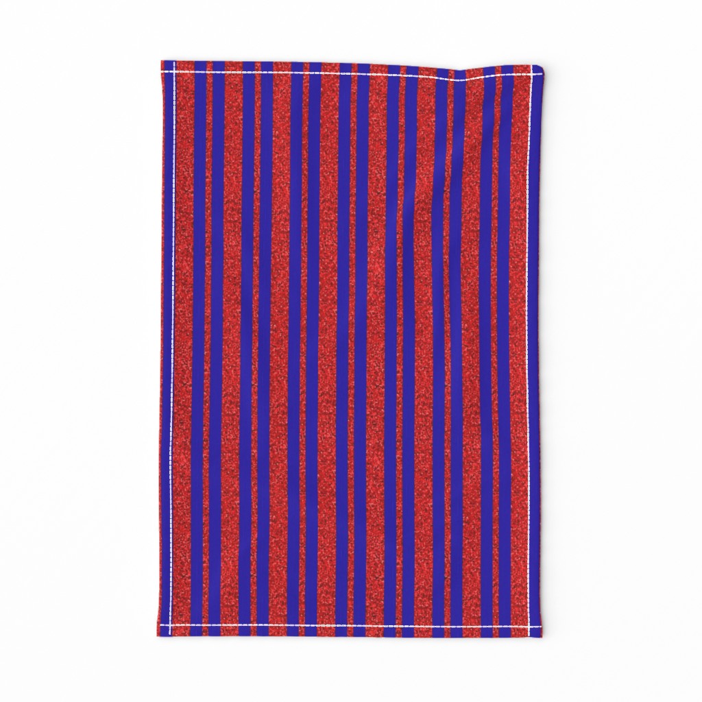 CSMC24 - Speckled, Red  and  Bright Royal Blue Stripes