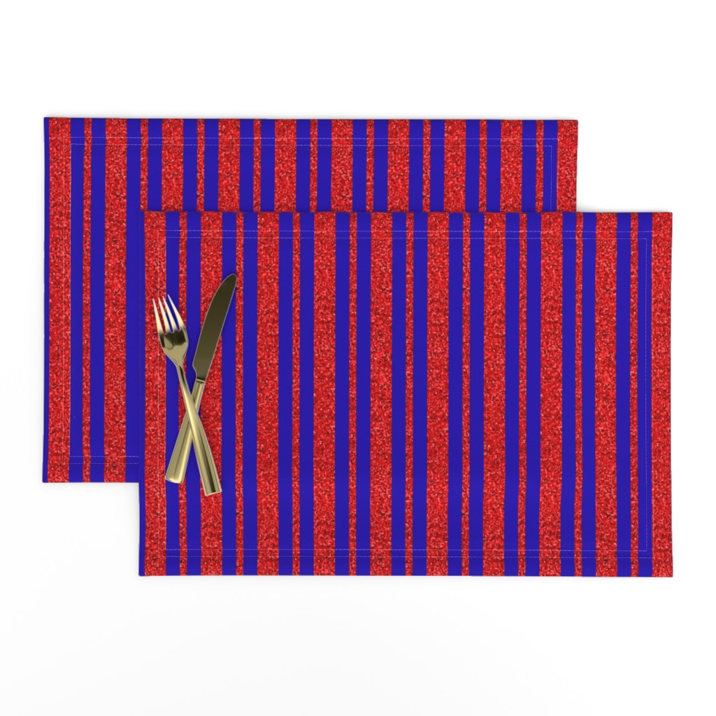 CSMC24 - Speckled, Red  and  Bright Royal Blue Stripes