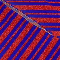 CSMC24 - Speckled, Red  and  Bright Royal Blue Stripes