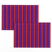 CSMC24 - Speckled, Red  and  Bright Royal Blue Stripes