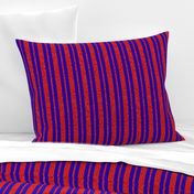 CSMC24 - Speckled, Red  and  Bright Royal Blue Stripes