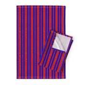 CSMC24 - Speckled, Red  and  Bright Royal Blue Stripes