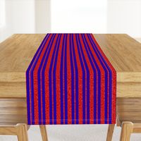 CSMC24 - Speckled, Red  and  Bright Royal Blue Stripes