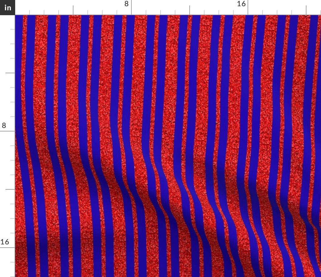 CSMC24 - Speckled, Red  and  Bright Royal Blue Stripes