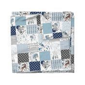 21" Boys Boho Cheater Quilt Wholecloth