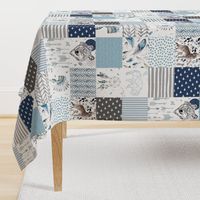 21" Boys Boho Cheater Quilt Wholecloth