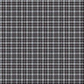 CSMC25 - Tiny Speckled Grey and Charcoal Tartan Plaid
