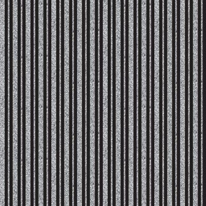 CSMC25 -Narrow  Speckled Grey  and Charcoal Stripes 