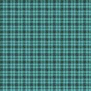 CSMC28 - Tiny Speckled Rustic Teal Tartan Plaid