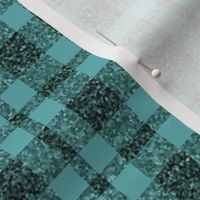 CSMC28  - Speckled Rustic Teal Tartan Plaid