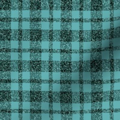 CSMC28  - Speckled Rustic Teal Tartan Plaid