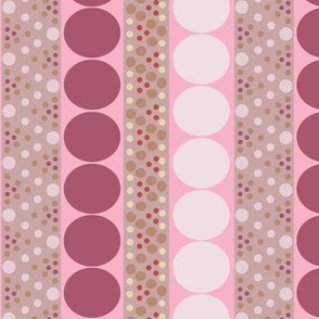 Bubble Stripe in Pinks and Raspberry