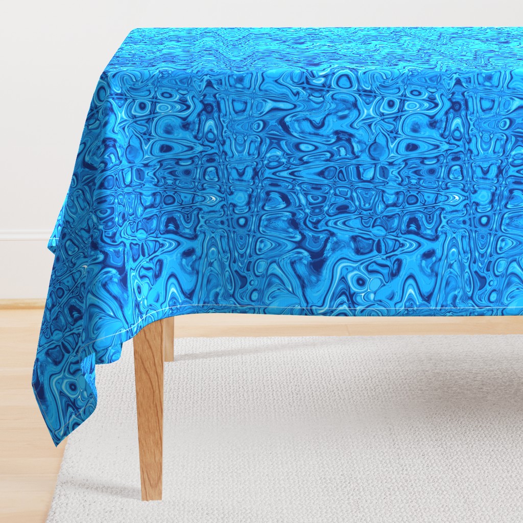 CSMC29 - Zigzags and Bubbles - A Psychedelic 1960s Inspired Texture in Monochromatic Blue