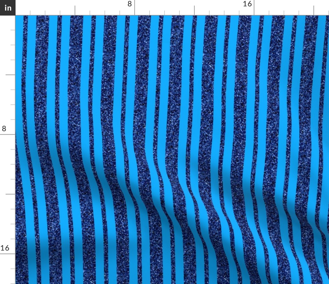 CSMC29  - Speckled Navy and Azure Blue Stripes