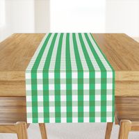 Garden Green and White Gingham Check