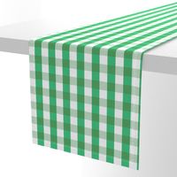 Garden Green and White Gingham Check