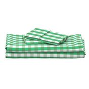 Garden Green and White Gingham Check