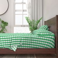 Garden Green and White Gingham Check