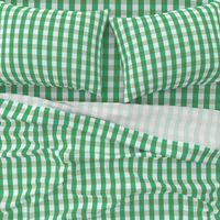 Garden Green and White Gingham Check