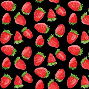 Summer Strawberries // Black 