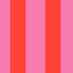 Color Clash Cabana Stripe in Pink/Red