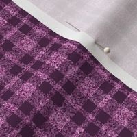 CSMC30  - Tiny - Speckled  Lilac-Orchid and Eggplant Purple Plaid