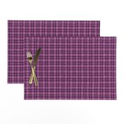 CSMC30  - Tiny - Speckled  Lilac-Orchid and Eggplant Purple Plaid