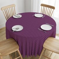 CSMC30  - Tiny - Speckled  Lilac-Orchid and Eggplant Purple Plaid