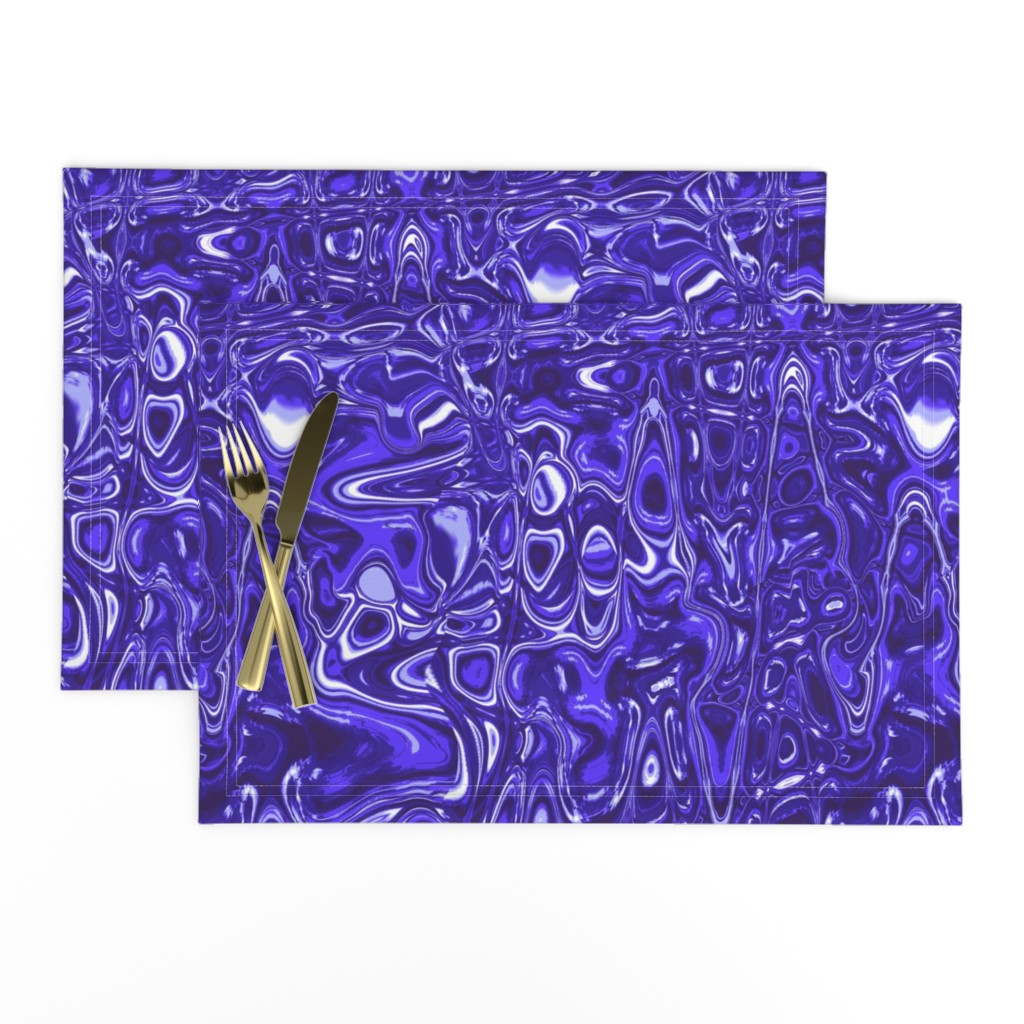 CSMC33 - Zigzags and Bubbles - A Marbled Texture in Periwinkle and Cobalt Blue
