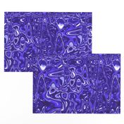 CSMC33 - Zigzags and Bubbles - A Marbled Texture in Periwinkle and Cobalt Blue