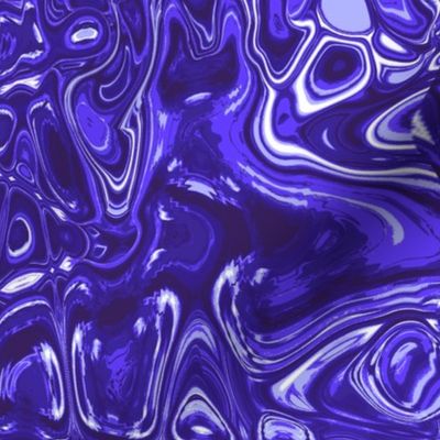 CSMC33 - Zigzags and Bubbles - A Marbled Texture in Periwinkle and Cobalt Blue