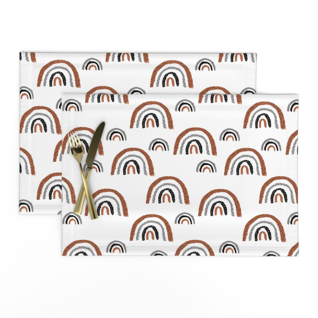 I wanna be a rainbow high in the sky cool abstract trend print copper white