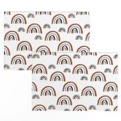 I wanna be a rainbow high in the sky cool abstract trend print copper white