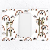 I wanna be a rainbow high in the sky cool abstract trend print copper white