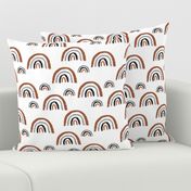 I wanna be a rainbow high in the sky cool abstract trend print copper white