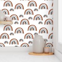 I wanna be a rainbow high in the sky cool abstract trend print copper white