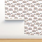 I wanna be a rainbow high in the sky cool abstract trend print copper white