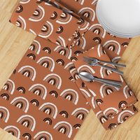 I wanna be a rainbow high in the sky cool abstract boho trend print copper