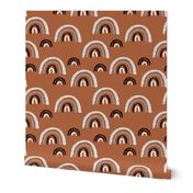 I wanna be a rainbow high in the sky cool abstract boho trend print copper