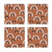 I wanna be a rainbow high in the sky cool abstract boho trend print copper