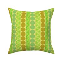 Bubble Stripe in Olive and Lime